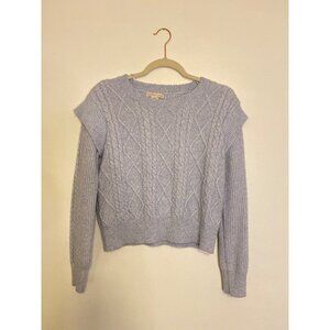Sincerely Jules Women’s Light Blue Cable Knit Sweater Size S